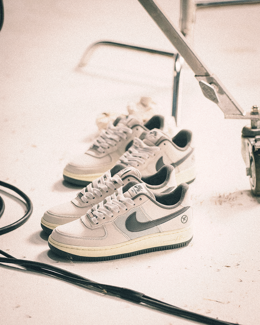 Nike SB Air Force 1 x Yuto - Λευκό/Λευκό/Coconut Milk/Iron Grey - 11